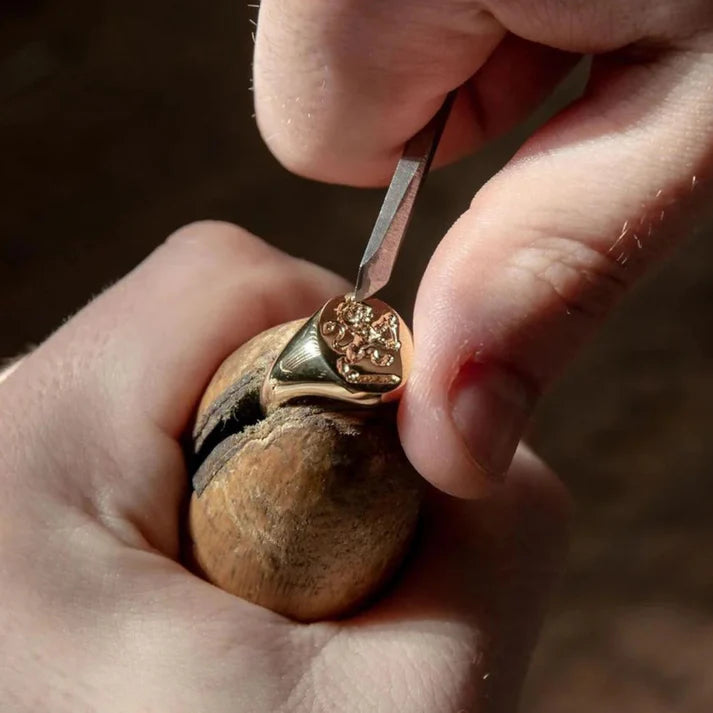 The Heritage Ring - Personalized Engraved Coat of Arms Ring